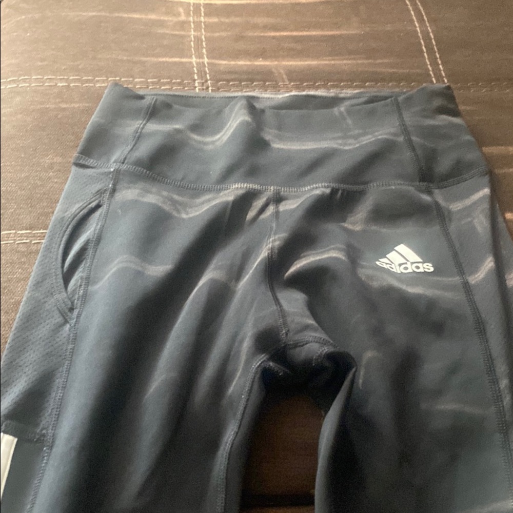 Adidas Black High-Waisted Performance Leggings